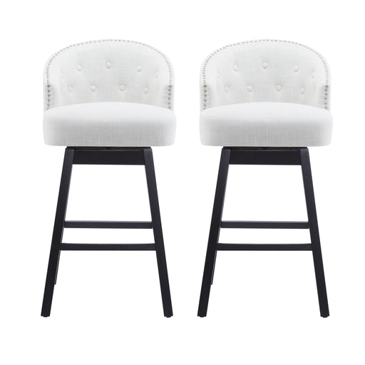 360 Degree Rotation Swivel Counter Stools (Set of 2) - R&R Furniture Gallery (Fountain Valley, CA)