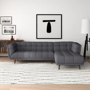Addison - L Shape Sectional Sofa Tufted - R&R Furniture Gallery (Fountain Valley, CA)