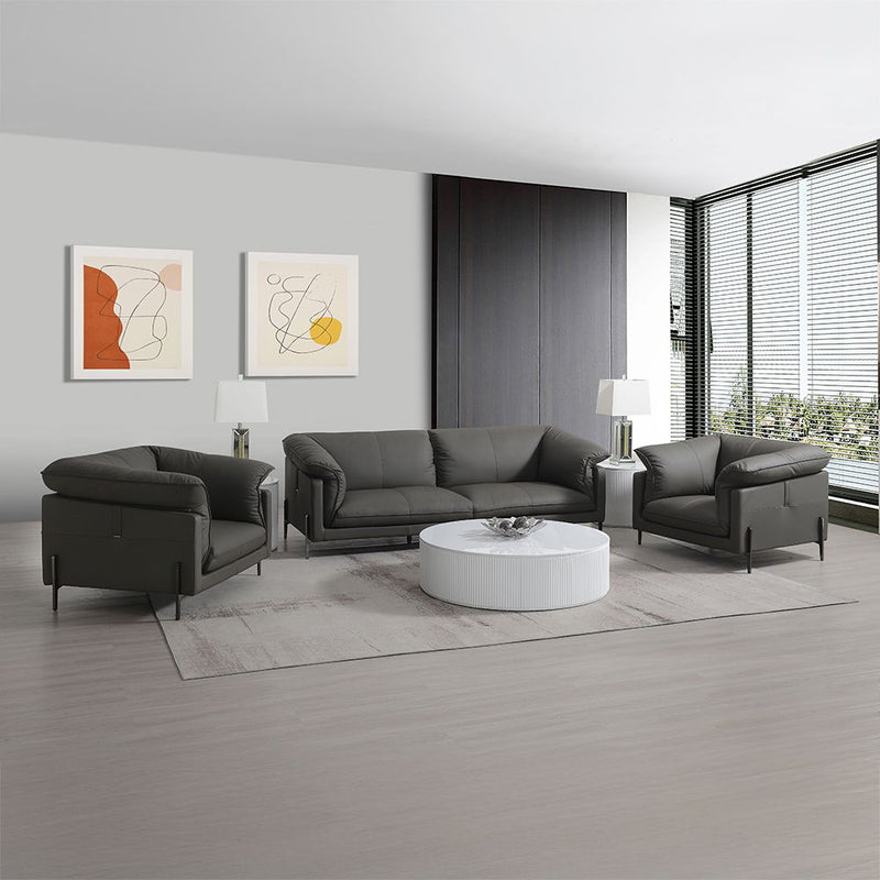 Tadi - Sofa - Black Top Grain Leather - R&R Furniture Gallery (Fountain Valley, CA)