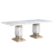 Global Furniture USA Stacey 5-piece dining table set with a rectangular table and four matching chairs in a modern dining room setting.