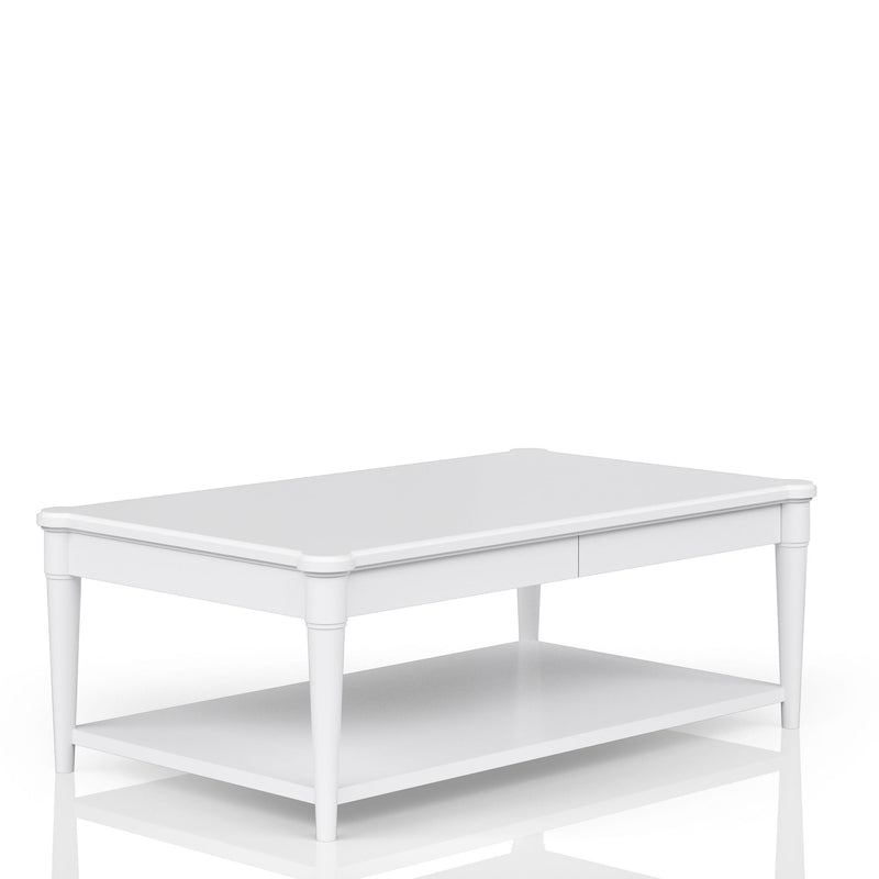 Cocktail Table With Two Storage Drawers And Casters - R&R Furniture Gallery (Fountain Valley, CA)