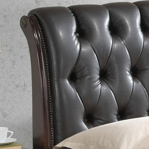 Elegant transitional LaVita storage bed by Glory Furniture showcasing a stylish upholstered bed with built-in storage drawers.