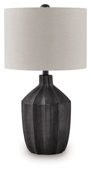 Jilton - Poly Table Lamp - Black - R&R Furniture Gallery (Fountain Valley, CA)