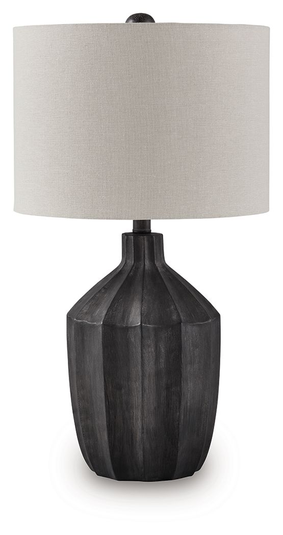 Jilton - Poly Table Lamp - Black - R&R Furniture Gallery (Fountain Valley, CA)