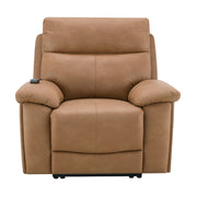 Chavis - Power Motion Recliner With USB & Power Headrest - Brown - R&R Furniture Gallery (Fountain Valley, CA)