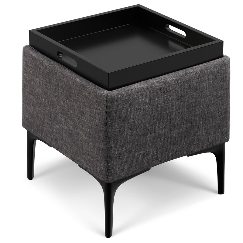 Natasha - Multifunctional Storage Ottoman With Tray - R&R Furniture Gallery (Fountain Valley, CA)