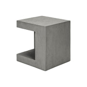 8th Street contemporary square accent table for indoor and outdoor use, featuring a sleek modern design with a smooth surface.