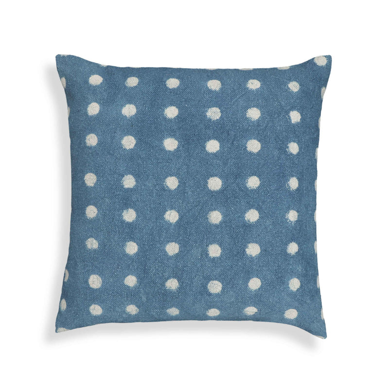 Indigo - 20" Square Accent Pillow Cover - Blue - R&R Furniture Gallery (Fountain Valley, CA)