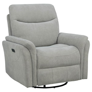 Beacon - Power Swivel Recliner With USB Charging And Adjustable Recline