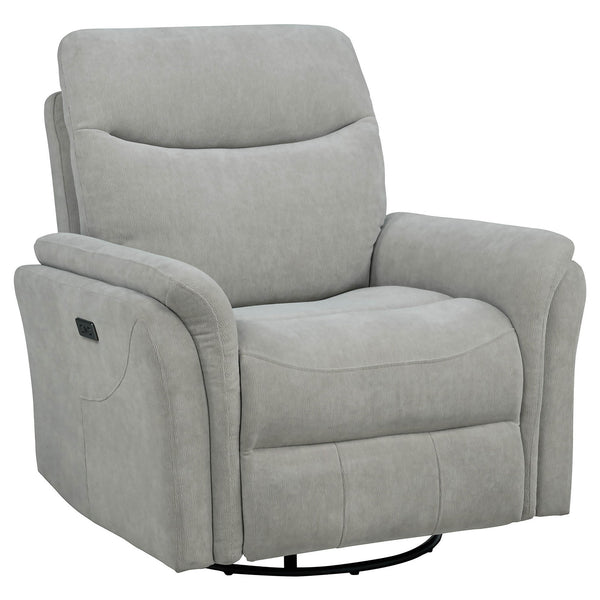 Beacon - Power Swivel Recliner With USB Charging And Adjustable Recline