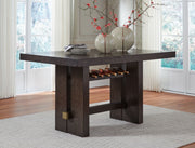 Burkhaus - Rectangular Dining Room Counter Table - Dark Brown - R&R Furniture Gallery (Fountain Valley, CA)