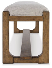 Cabalynn - Large Uph Dining Room Bench - Oatmeal / Light Brown - R&R Furniture Gallery (Fountain Valley, CA)