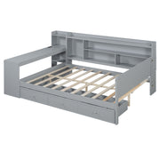 Daybed With 3 Drawers USB Ports And Desk - R&R Furniture Gallery (Fountain Valley, CA)