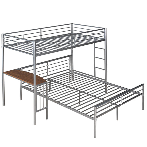 Bunk Bed With Desk, Ladder And Quality Slats For Bedroom - R&R Furniture Gallery (Fountain Valley, CA)