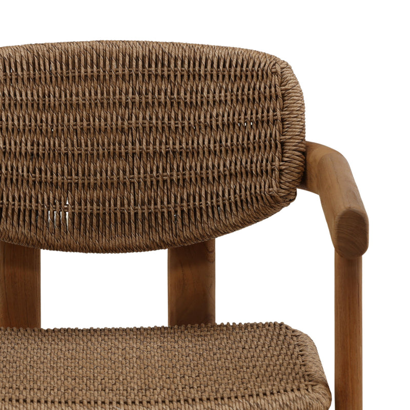 Alva - Outdoor Dining Chair - Light Brown