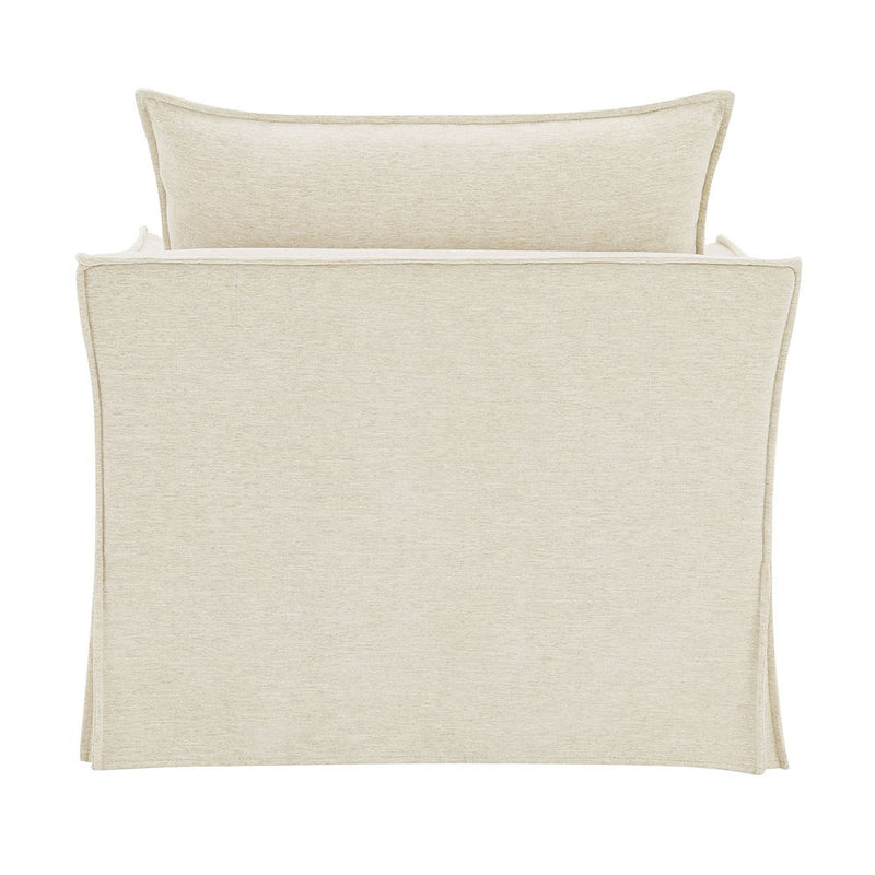 Shane - Chair With 2 Pillows - Beige Linen - R&R Furniture Gallery (Fountain Valley, CA)
