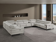 1246 - 10-Piece U-Shaped Modular Power Reclining Sectional With 4 Power Recliners And Power Headrests - R&R Furniture Gallery (Fountain Valley, CA)