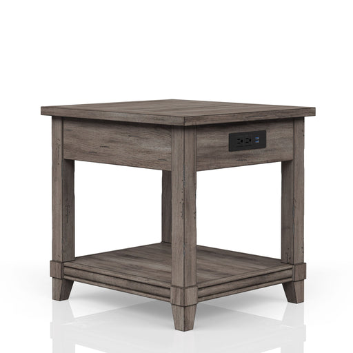End Table With Storage Drawer Usn - Gray - R&R Furniture Gallery (Fountain Valley, CA)