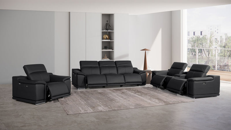 9762 - 7-Piece Modular Power Reclining Sofa, Loveseat And Chair Set With 6 Power Recliners In