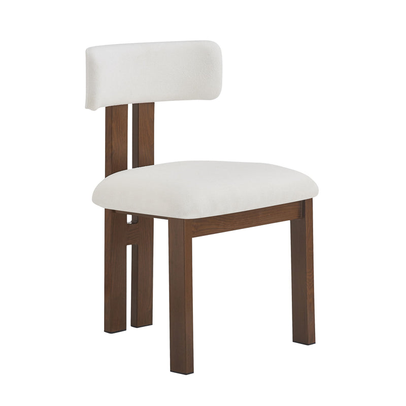 Modern Upholstered Armless Dining Chairs With Metal Legs - R&R Furniture Gallery (Fountain Valley, CA)