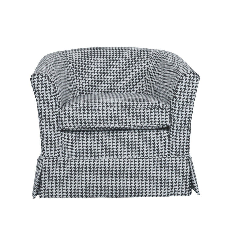 Zeniqua - Upholstered Swivel Chair With Loose Cover