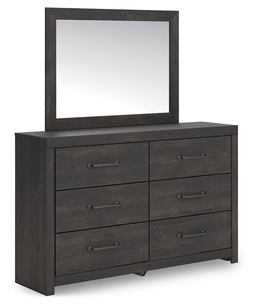 Hollivern - Dresser And Mirror - Dark Gray - R&R Furniture Gallery (Fountain Valley, CA)