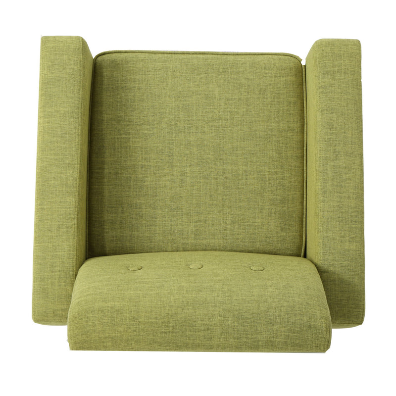 Nebulize - Upholstered Fabric Club Chair With Button Tufted And Square Off Arm And Back - R&R Furniture Gallery (Fountain Valley, CA)