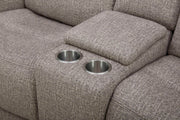 Penfield - Power Zero G Console Loveseat With Heat, Massage & Speaker P3 - Frappe - R&R Furniture Gallery (Fountain Valley, CA)
