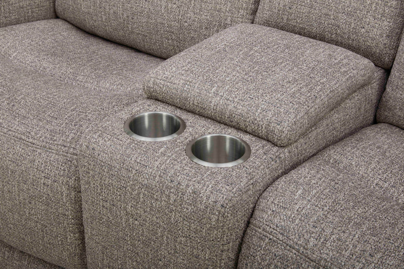 Penfield - Power Zero G Console Loveseat With Heat, Massage & Speaker P3 - Frappe - R&R Furniture Gallery (Fountain Valley, CA)