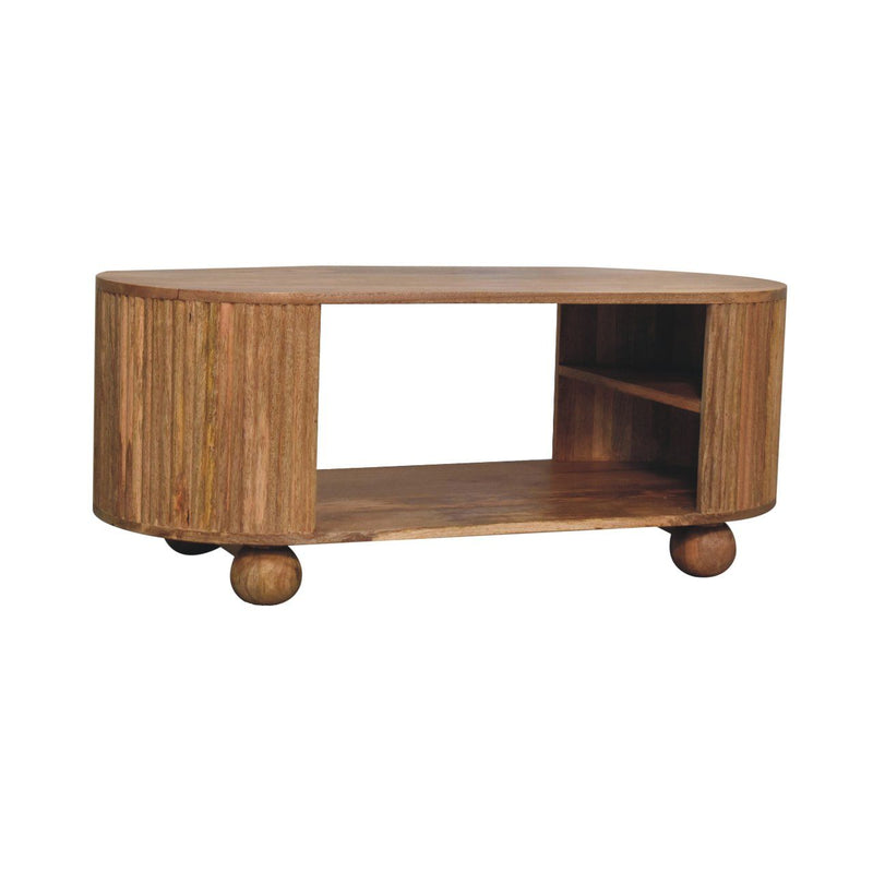 Soba - Ball Open Coffee Table - Oak - R&R Furniture Gallery (Fountain Valley, CA)