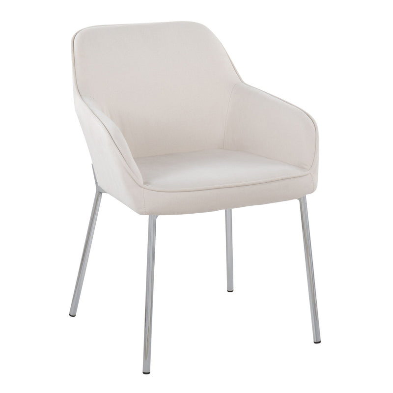 Lumi Source Daniella contemporary modern dining chair set of 2 with sleek design and upholstered seats for stylish dining spaces.