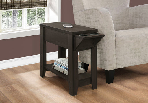 Accent Side Table, Storage, Lamp, Transitional Space-Saving Design - R&R Furniture Gallery (Fountain Valley, CA)