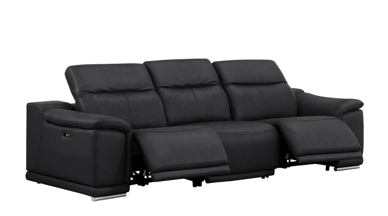 2679 - Genuine Leather Sofa With Dual Power Recliners