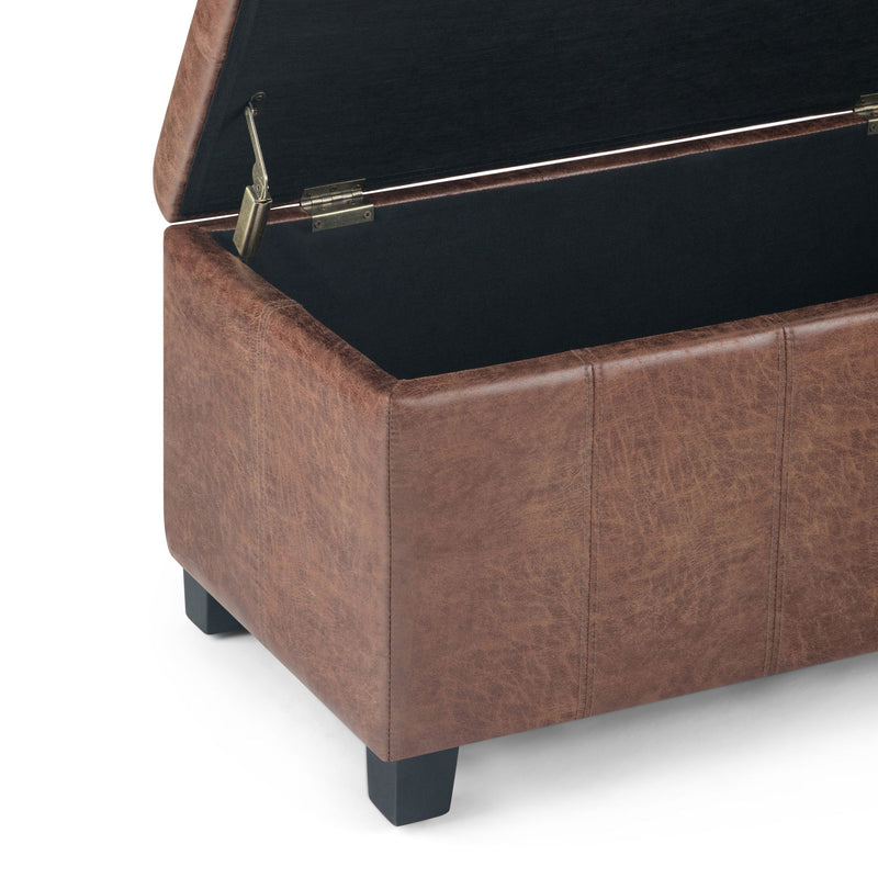 Dover - Upholstered Storage Ottoman Bench - R&R Furniture Gallery (Fountain Valley, CA)