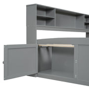 Daybed With 2 Bedside Cabinets, Upper Shelves And 4 Drawers - R&R Furniture Gallery (Fountain Valley, CA)