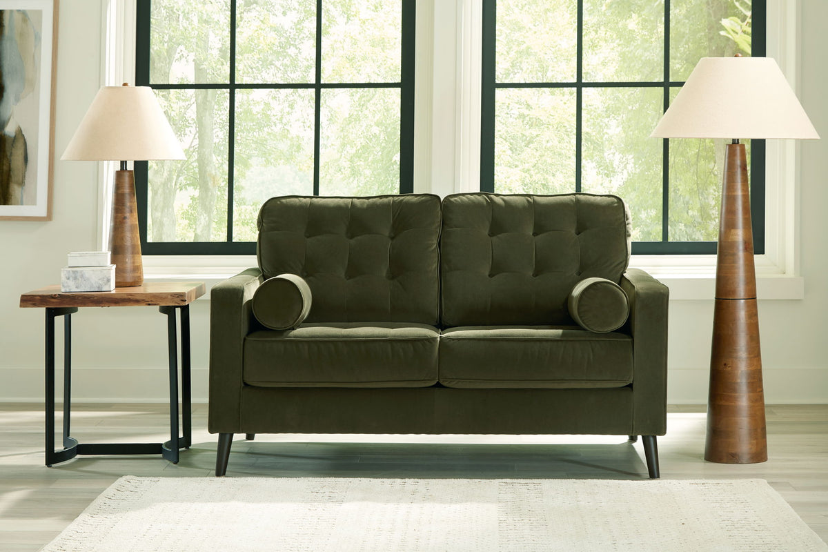 Reveon Lakes - Loveseat - Olive - R&R Furniture Gallery (Fountain Valley, CA)