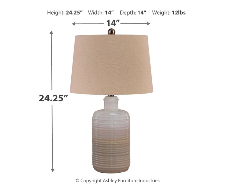 Marnina - Table Lamp - R&R Furniture Gallery (Fountain Valley, CA)