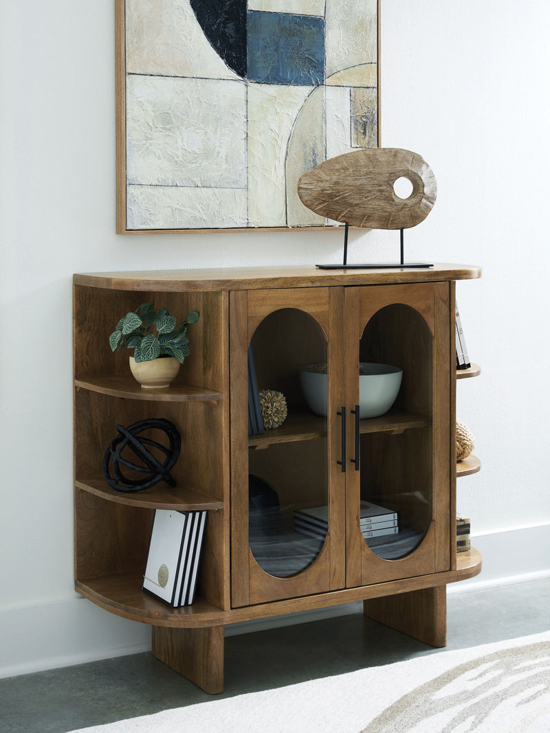 Niall - Accent Cabinet - Light Brown - R&R Furniture Gallery (Fountain Valley, CA)