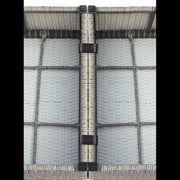 Elegant 4 Person Wicker Patio Seating Set With Cushions And Glass Top Table - R&R Furniture Gallery (Fountain Valley, CA)