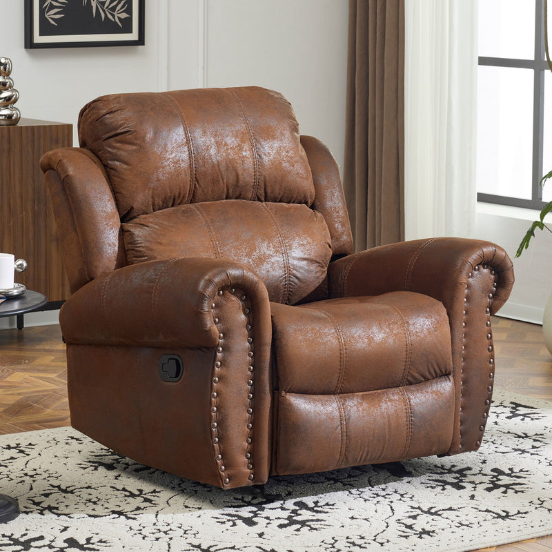 Wide Standard Manual Glider Recliner - R&R Furniture Gallery (Fountain Valley, CA)