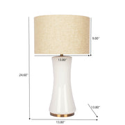 Cascade - Lamp Base Table Lamp - Beige / Gold / White - R&R Furniture Gallery (Fountain Valley, CA)