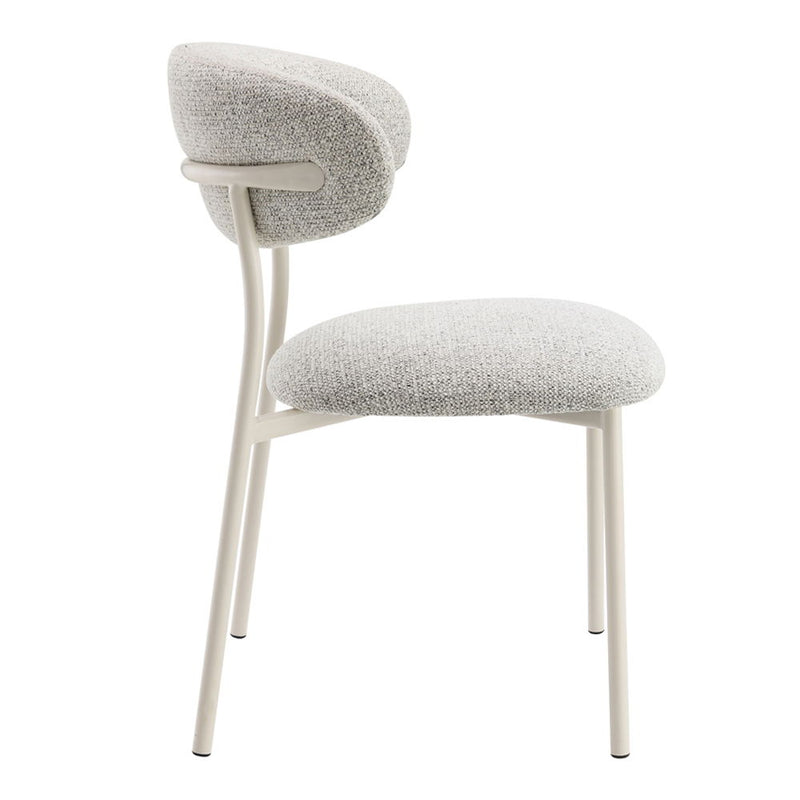Kalam - Side Chair (Set of 2) - Gray Fabric & Beige - R&R Furniture Gallery (Fountain Valley, CA)