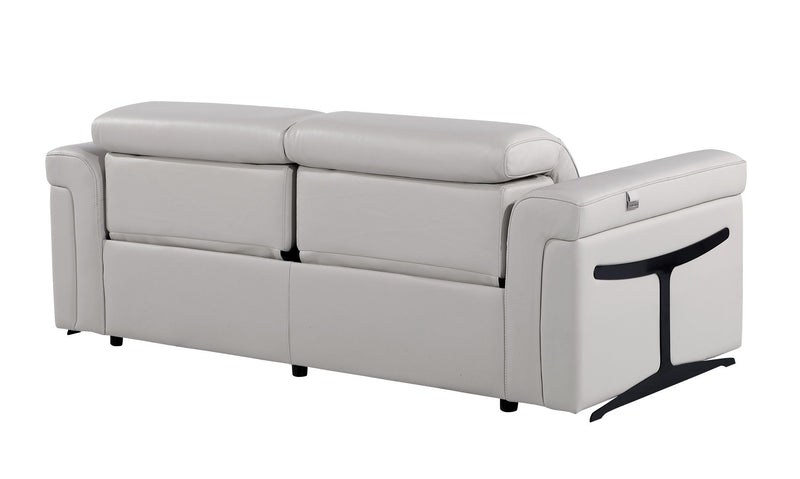1126 - Top Grain Power Reclining Italian Leather Sofa - R&R Furniture Gallery (Fountain Valley, CA)