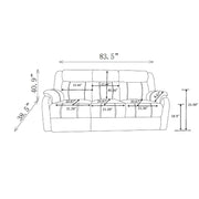 Sonet - Domino Reclining Sofas - R&R Furniture Gallery (Fountain Valley, CA)