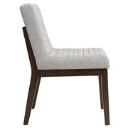 Edwyn - Side Chair (Set of 2) - Gray Fabric & Brown - R&R Furniture Gallery (Fountain Valley, CA)