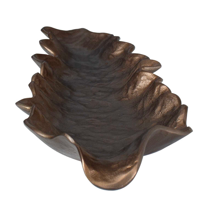 Frond - Indoor-Outdoor Leaf Tray - Bronze