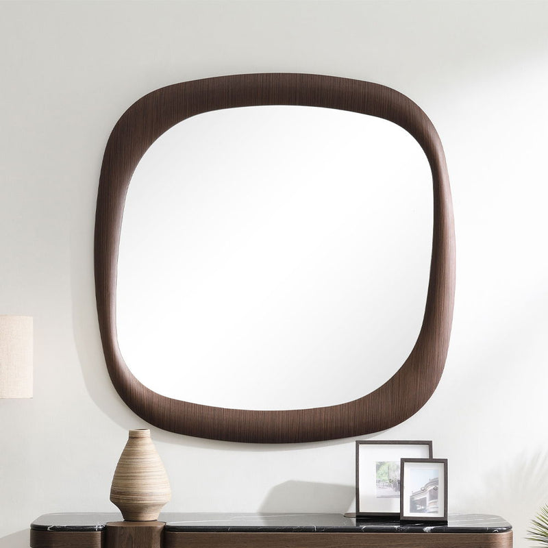 Dana - Accent Mirror - Dark Walnut - R&R Furniture Gallery (Fountain Valley, CA)