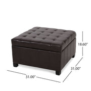 Isabella - Contemporary Ottoman With Storage - R&R Furniture Gallery (Fountain Valley, CA)