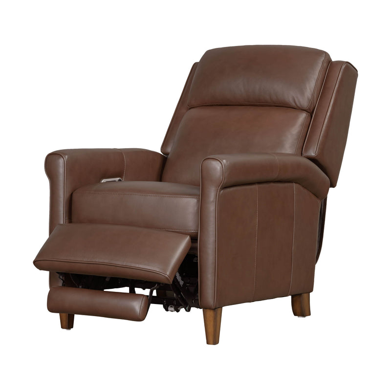 Parker Living Northfield Power Cordless High Leg Recliner in a stylish fabric, showing its plush seat and high back design.