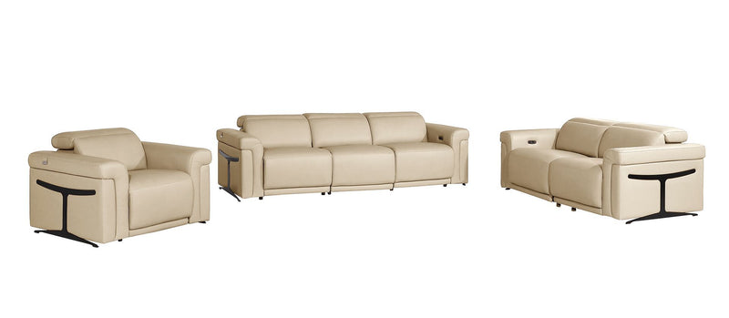 1126 - 6-Piece Modular Power Reclining Sofa, Loveseat & Chair Set In With 5 Power Recliners & Power Headrests